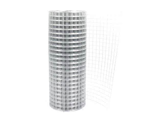 A roll of galvanized welded wire mesh roll.